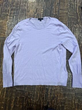 J. Crew Lavender 100% merino wool Crewneck Sweater